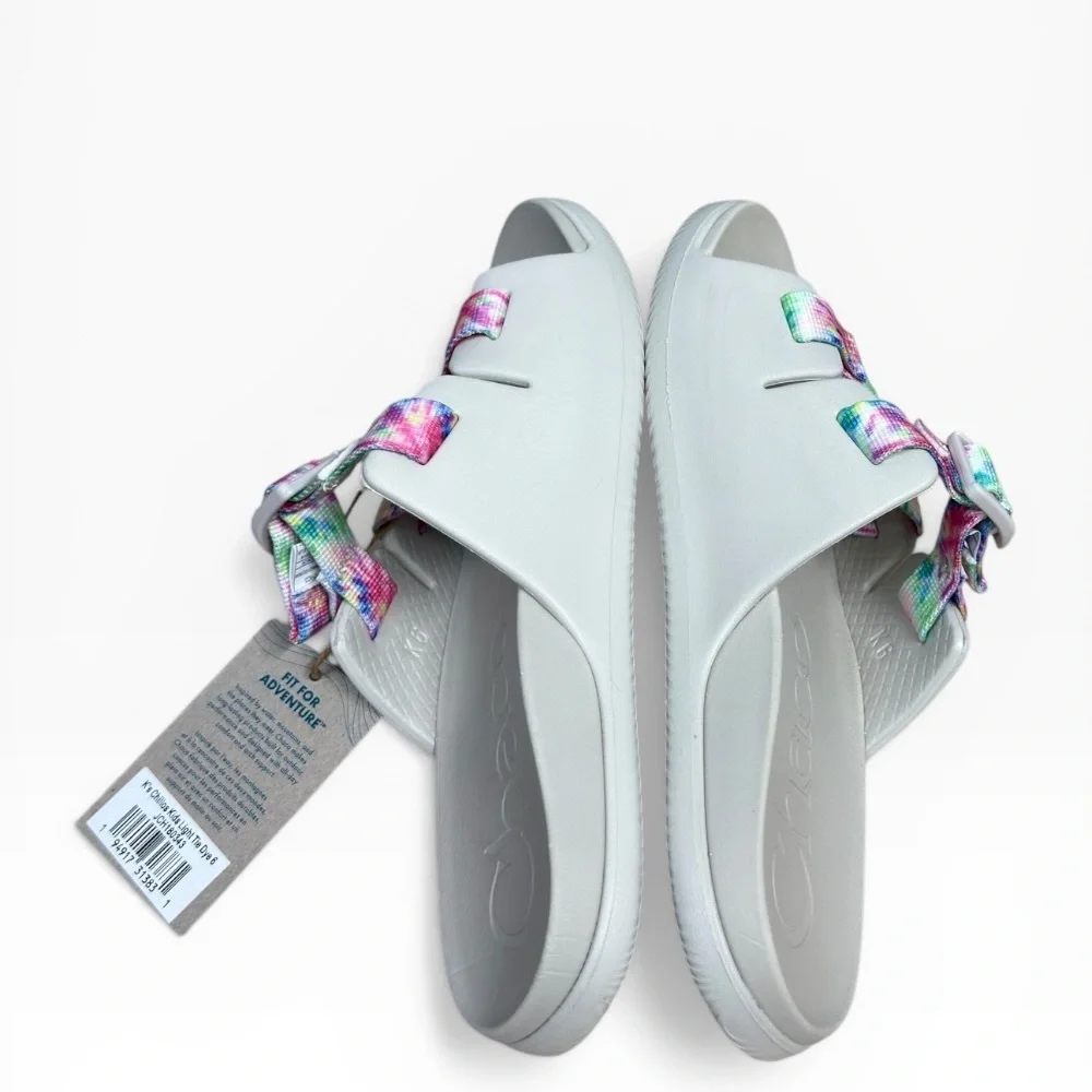 NWT Chaco Kids Chillos Slides Tie Dye Adjustable Sport Sandals Size US 6 - Picture 10 of 10